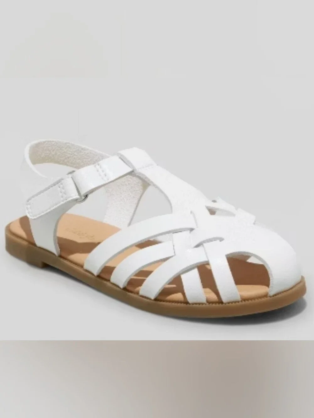 Cat & Jack Classic White Kids Fisherman Sandals
